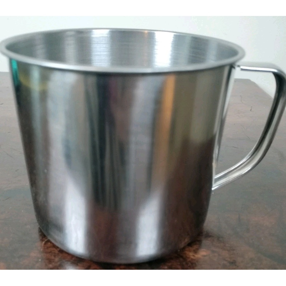 Vintage Jacob Bromwell Stainless Steel Cup Civil War Style Camp Mug Made In USA